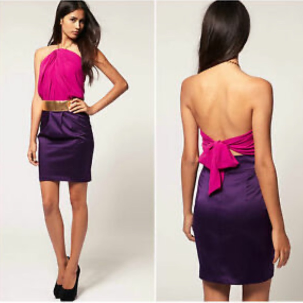 Lipsy Chain Halter Neck Mini Dress